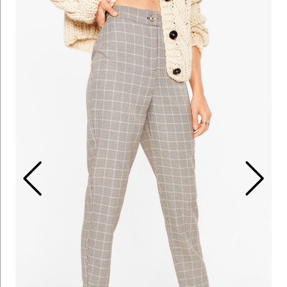 NWT Nasty Gal Plaid Pants - Picture 3 of 7